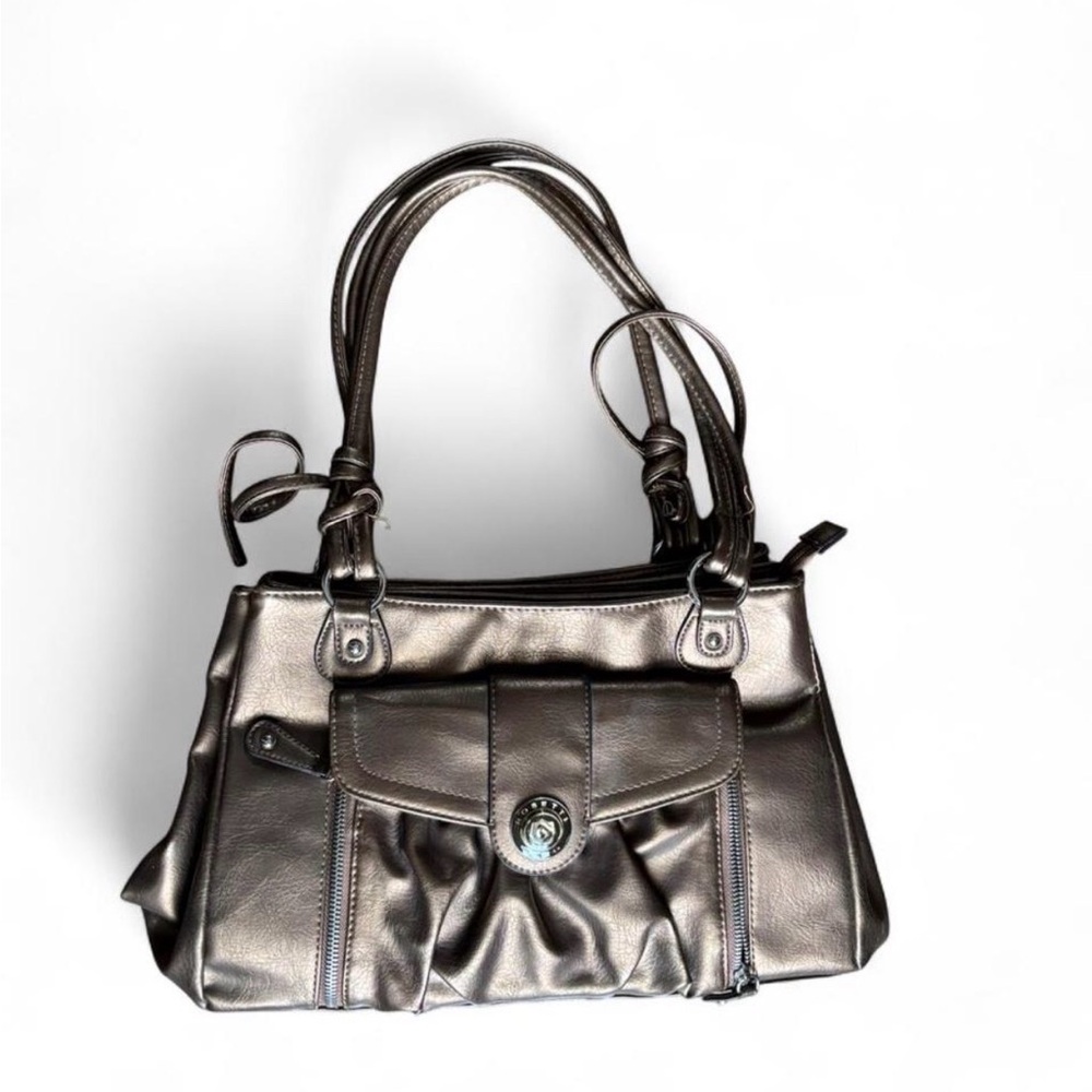 Rosetti Metallic Silver Shoulder Bag